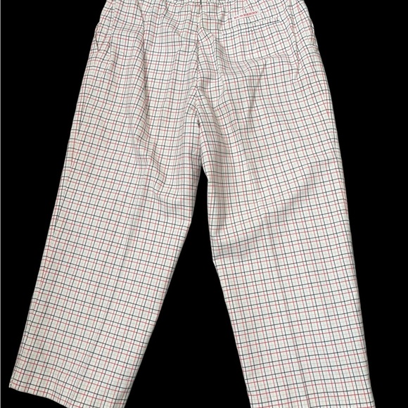Burberry Pants 
Golf Capri Color: ivory/Red/grey| Size: 8 - Picture 9 of 13
